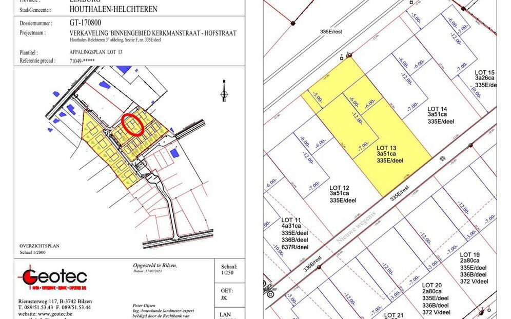 Bouwgrond te koop in Houthalen-Helchteren