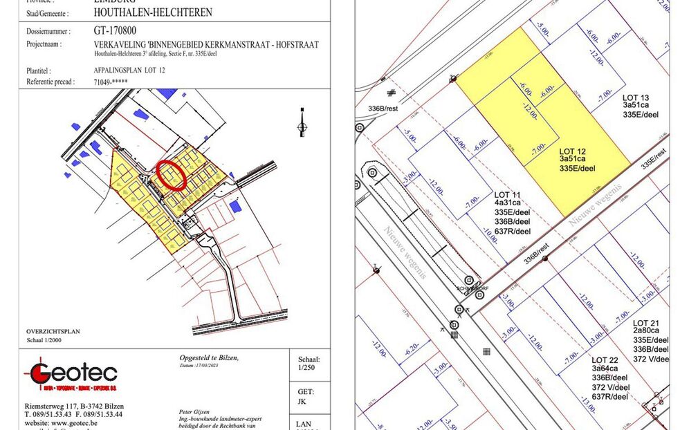 Building ground for sale in Houthalen-Helchteren